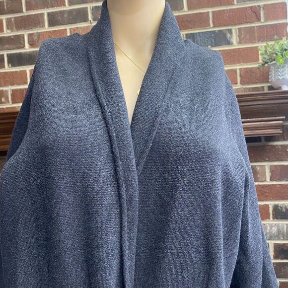 Alfani Womens Sweater Jacket Size 2X Gray Cotton Buttons Front Comfort Pre Owned - Picture 9 of 14